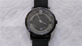 Movado Translucent Men's Black Dial Watch